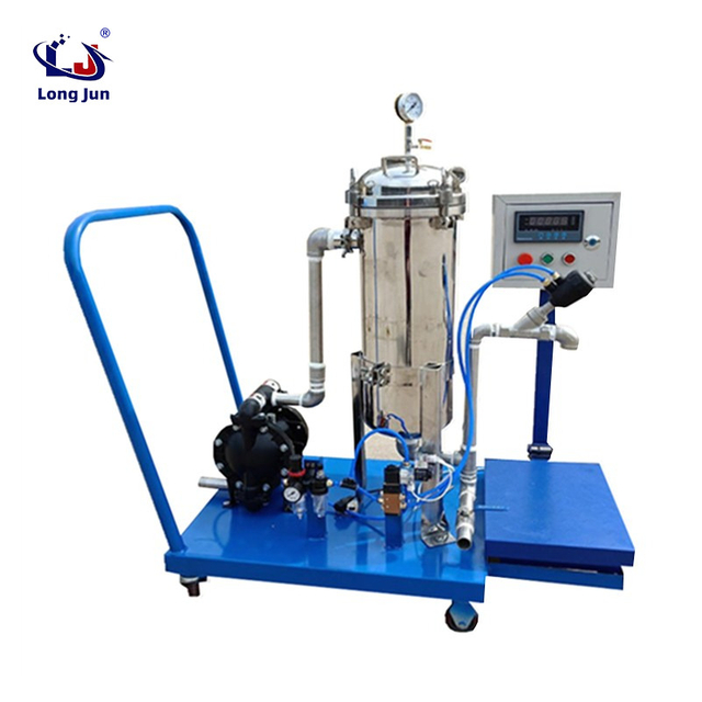 Paint bag filter machine