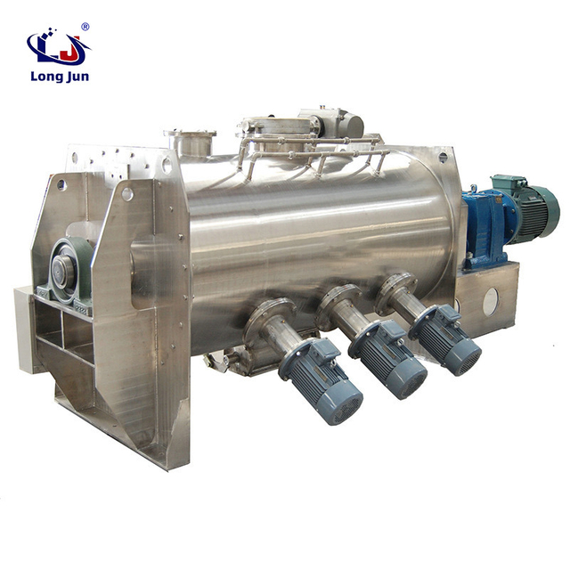 High speed horizontal plow blade mixer