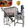 Food grade horizontal belt mixer with bottom screw conveyor