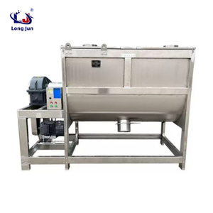 Used for industrial powder stainless steel horizontal screw belt mixer