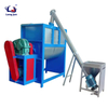 Horizontal screw belt mixer